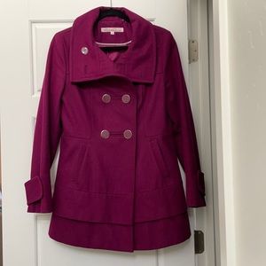 Fuschia Kenneth Cole Pea Coat